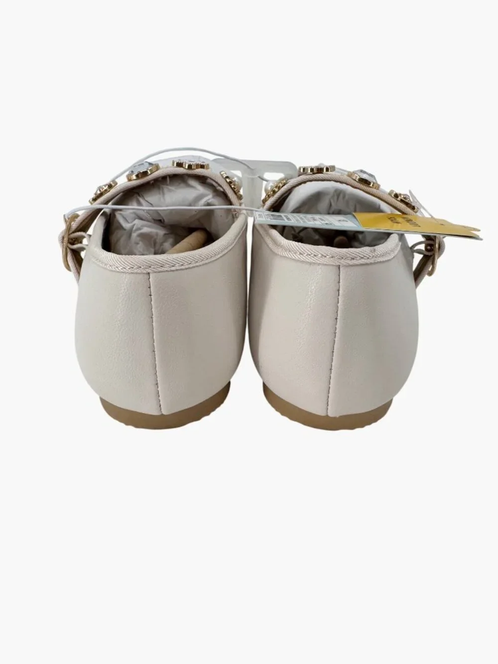 NEW Cat & Jack Kids' Marla Charm Ballet Flats - Ivory